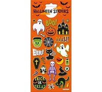 Paper Projects 01.70.02.144 Halloween Boo Large Foil Stickers, Orange, 24.5cm x 11cm
