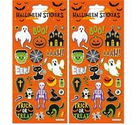 Paper Projects 01.70.02.144 Halloween Boo Large Foil Stickers, Orange, 24.5cm x 11cm (Pack of 2)