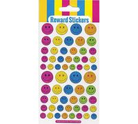 Paper Projects 01.70.04.024 Big Smiles Sparkly Reusable Reward Stickers, White, 19.5cm x 9.5cm