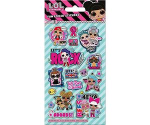 Paper Projects 01.70.06.149 L.O.L. Surprise Sparkly Reusable Glitter Sticker Pack, 19.5cm x 10cm