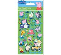 Paper Projects 01.70.06.154 Peppa and George Pig Green Sparkly Reusable Stickers, 19.5cm x 9.5cm