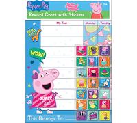 Paper Projects 01.70.30.021 Peppa Pig Everyday Reward Chart and 56 Sparkly Stickers, 29.7cm x 42cm