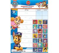 Paper Projects 01.70.30.024 Paw Patrol Everyday Reward Chart and 56 Sparkly Stickers,for ages 3+, 29.7cm x 42cm