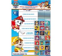 Paper Projects 01.70.30.025 Paw Patrol Potty and Toilet Training Reward Chart and Stickers,for ages 3+, 29.7cm x 42cm