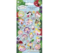 Paper Projects Ben and Holly's Little Kingdom Sparkly Reusable Stickers | Official Licensed Product | Reusable on Non-Porous Surfaces, Blue, 19.5cm x 9.5cm