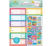 Paper Projects Crayola Gift Stickers with Friendship Tags | Includes 36 stickers and 36 press out gift tags | Perfect for gifting and sharing with friends