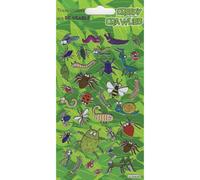Paper Projects Creepy Crawlies Reusable Sparkle Stickers Green/multicoloured (One Size)
