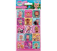 Paper Projects Cry Babies Sparkly Reusable Reward Stickers | Official Licensed Product | Reusable on Non-Porous Surfaces