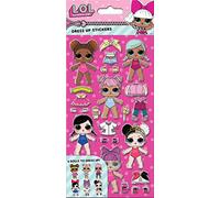 Paper Projects L.O.L. Surprise Dress Up Stickers | Reusable Chunky Foam Stickers | Perfect for Craft Play,24.5cm x 11cm
