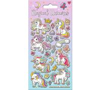 Paper Projects Magical Unicorns Sparkly Reusable Stickers | Perfect for Craft Activities for Children and Adults | Reusable on Non-Porous Surfaces