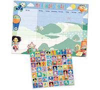 Paper Projects Moon and Me Reward Chart | Includes 56 Sparkly Stickers | Colourful Chart is Wipe-Clean, 29.7cm x 42cm