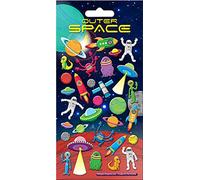 Paper Projects Outer Space Chunky Reusable Craft Stickers | Perfect for Craft Activities for Children and Adults |Black,19.5cm x 9.5cm