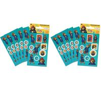 Paper Projects Paddington Bear Movie Party Bag Sticker Pack (6 Sheets)| Official Licensed Product | Perfect as Party Bag or Stocking Fillers,Blue,12.5cm x 7.5cm (Pack of 2)