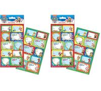 Paper Projects Paw Patrol Labels Stickers | 20 Adhesive Labels | Perfect for Decorating Presents (Pack of 2)