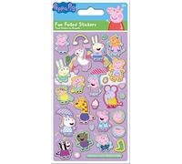 Paper Projects Peppa Pig Pink Sparkly Reusable Stickers | Official Licensed Product | Reusable on Non-Porous Surfaces, 19.5cm x 9.5cm