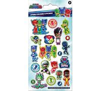 Paper Projects PJ Masks Heroes Sparkly Reusable Stickers | Official Licensed Product | Reusable on Non-Porous Surfaces, White