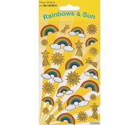Paper Projects Reusable Rainbows & Sun Stickers Multicoloured (One Size)