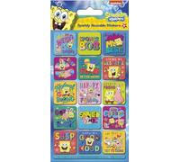Paper Projects SpongeBob SquarePants Sparkly Reusable Foil Reward Stickers | Official Licensed Product | Reusable on Non-Porous Surfaces | Age 3+ | Boys and Girls | Set of 1 Sheet of Stickers
