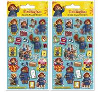 Paper Projects The Adventures of Paddington Sparkly Stickers | Official Licensed Product | Reusable on Non-Porous Surfaces,Blue,19.5cm x 9.5cm (Pack of 2)