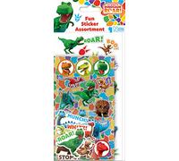 Paper Projects The World of Dinosaur Roar Assorted Sticker Pack | Includes 3 Types of Stickers | Perfect for Decoration and Scrapbooking,White,24.5cm x 11cm
