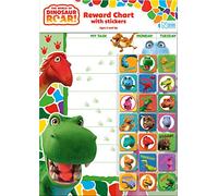 Paper Projects 01.70.30.017 The World Of Dinosaur Roar Natural History Museum Reward Chart Includes 56 Sparkly Stickers, 29.7cm x 21cm