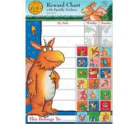 Paper Projects Zog Reward Chart with 56 Sparkly Stickers, Chart is Wipe-Clean, Blue, 29.7cm x 42cm