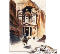 Paper Puzzle 1000 Piece Watercolor Petra Puzzle for Adults for Teenagers Paperboard Puzzles Learning Educational Toys Family Games 38x26cm/1000pcs