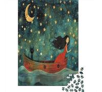 Paper Puzzle, 1000 Pieces, Boat Ride Under The Stars, 70x50cm/1000pcs
