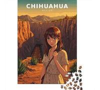 Paper Puzzle, 1000 Pieces, Chihuahua Mexico Anime Poster, 52x38cm/1000pcs