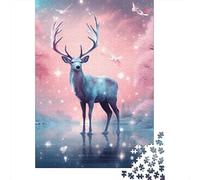 Paper Puzzle 1000 Pieces Deer Jigsaw Creative Rectangular Puzzle Great Jigsaw Puzzle For Adults 1000pcs (38x26cm)