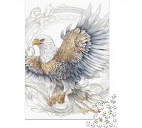 Paper Puzzle, 1000 Pieces, Eagle Tattoo Design, 52x38cm/1000pcs