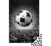 Paper Puzzle 1000 Pieces Football Jigsaw Creative Rectangular Puzzle Great Jigsaw Puzzle For Adults 1000pcs (38x26cm)
