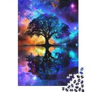 Paper Puzzle, 1000 Pieces, Galactic Tree Reflections, 70x50cm/1000pcs