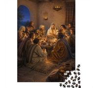 Paper Puzzle, 1000 Pieces, Jesus Last Supper Disciples, 38x26cm/1000pcs