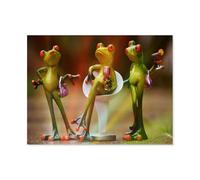 Paper Puzzle 1000 Pieces Jigsaw Puzzle Classic，Frog Wildlife，Jigsaw Game Educational Toys Decorative Painting Gift Toys（38x26cm）-Q82