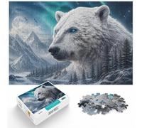 Paper Puzzle, 1000 Pieces, Polar Bear Double Exposure, 1000pcs (75x50cm)