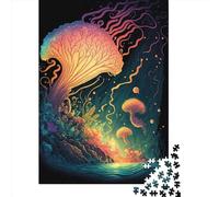 Paper Puzzle 1000 Pieces Psychedelic Mushroom Fores4 Jigsaw Creative Rectangular Puzzle Great Jigsaw Puzzle For Adults 1000pcs (38x26cm)