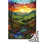 Paper Puzzle, 1000 Pieces, Sunset Valley Radiance, 70x50cm/1000pcs
