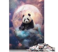 Paper Puzzle 1000 Pieces The Mystic Panda Jigsaw Creative Rectangular Puzzle Great Jigsaw Puzzle For Adults 1000pcs (75x50cm)