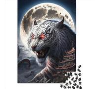 Paper Puzzle 1000 Pieces White Tiger5 Jigsaw Creative Rectangular Puzzle Great Jigsaw Puzzle For Adults 1000pcs (38x26cm)