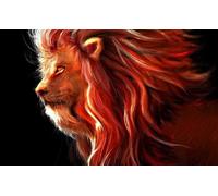 Paper Puzzle for Adults 1000 Pieces Jigsaw Puzzle Toy Home Decoration Landscape Red Lion Gifts 26X38CM