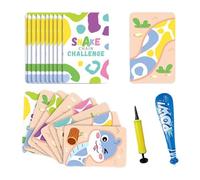 Paper Puzzles for, Snake Puzzle - Snake Chain Challenge Interactive | Cartoon Board Game for 3 Years and Up Girls Boys Learning Activities