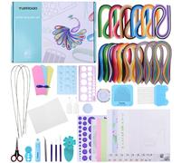 Paper Quilling Kit for Beginners & Adults, 1860 Paper Strips in 3 Sizes, Quilling Tools Set with Electric Pen, Template Board & Accessories for Cards, Scrapbooks, Wall Art & DIY Gifts