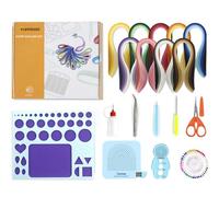 Paper Quilling Kit for Beginners & Adults - 900 Strips, 36 Colours, 9 Tools