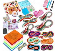Paper Quilling Kit with 1420 Strips and Quilling Tools Paper Quilling Craft Great for DIY Learning Class, Home Decoration, Birthday Gift