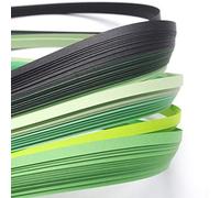 Paper Quilling Strips Green/Black 53cm Long x 5mm Wide Pack of 110+