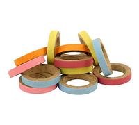 Paper Rings Parrot, Small Pets and Bird Toys for African Grey, Cockatoo, Macaw, Amazon, Rat, Guinea Pig, Hamster (Pack of 12 Rings) Budgie Toys, Cockatiel Toys, African Grey Parrot Toys For Birds