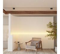 Paper room divider,Folding Room Divider - Retractable Privacy Screen Partition for Indoor Use, Creative Soft Wall for Hotels, Offices, Clothing Shops - Deformable Design (H180*W26*L200cm)