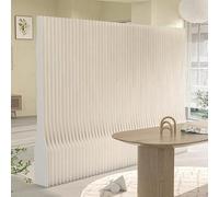 Paper room divider,Lightweight Removable Paper Room Divider - Folding Freestanding Privacy Screen, Sturdy Partition for Background Wall, White, 180x26x300cm, Space-Saving Solution