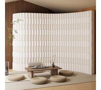 Paper room divider,Retractable Paper Room Divider Privacy Partition - Foldable Freestanding Decorative Screen for Modern Office & Home, Thickened Panel for Effective Room Separation (150x43